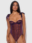 ROSALIE EMBROIDERED LACE TEDDY