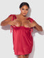 BRIGETA SATIN OPEN CUP BABYDOLL & G-STRING SET