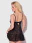 FLORA  LACE BABYDOLL & G-STRING SET