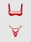 DEVON MESH LAYERED BRA & CRISS CROSS G-STRING