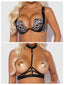 DEVON STRAPPY PUSH UP BRA, HARNESS & G-STRING SET