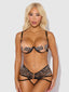 DEVON MICRO & O-RING OPEN BRA & CROTCHLESS THONG SET