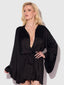 BRIGETA SHORT SATIN ROBE