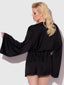 BRIGETA SHORT SATIN ROBE