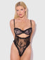 JOCELYN SATIN & LACE UNDERWIRE TEDDY