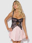 JOCELYN LACE & SATIN BABYDOLL & G-STRING SET