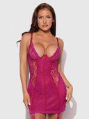 JOCELYN LACE & SATIN CHEMISE & G-STRING SET