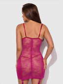 JOCELYN LACE & SATIN CHEMISE & G-STRING SET