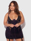 JOCELYN LACE & SATIN CHEMISE & G-STRING SET