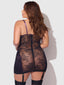 JOCELYN LACE & SATIN CHEMISE & G-STRING SET