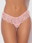 JOCELYN LACE & PEARL CROTCHLESS THONG