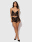 JOCELYN SATIN & LACE TRIM CAMI & SHORT SET