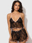 JOCELYN SATIN & LACE TRIM CAMI & SHORT SET