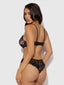 SAVANNAH LACE PUSH UP PLUNGE BRA & TANGA SET