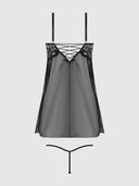 BELLA LACE & MESH BABYDOLL & G-STRING SET