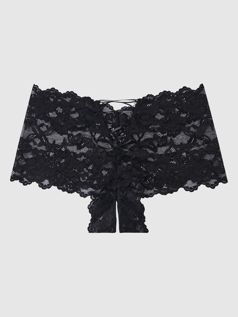 BELLA LACE CROTCHLESS CHEEKY