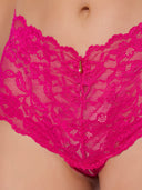 BELLA LACE CROTCHLESS CHEEKY