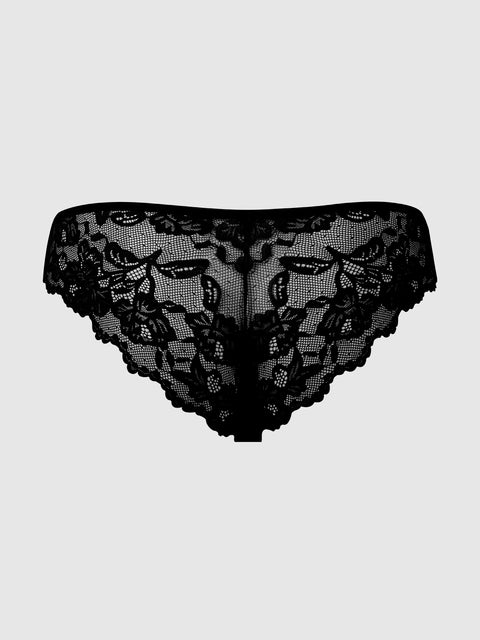 BELLA LACE UP FRONT LACE TANGA