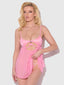 ZOE OIL SLICK OPENABLE CUP UNDERWIRE BABYDOLL SET