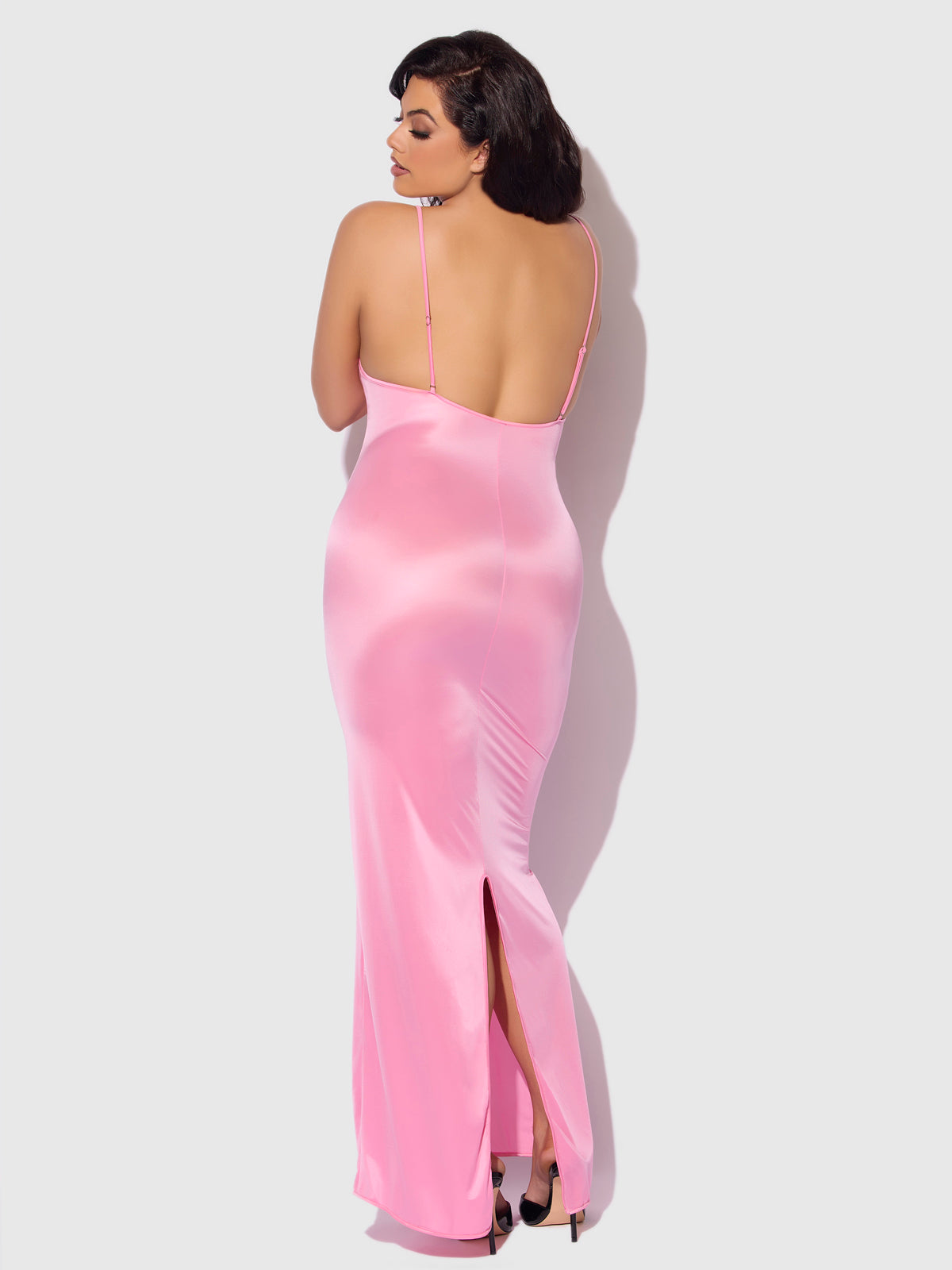 ZOE OIL SLICK MAXI GOWN