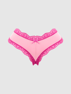 VERA MICRO & LACE TRIM G-STRING