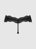 VERA MICRO & LACE TRIM G-STRING BLACK / S