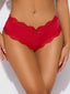 VERA MICRO & LACE TRIM G-STRING HAUTE RED / S