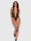 KIKI LACE PLUNGE HALTER TEDDY