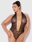 KIKI LACE PLUNGE HALTER TEDDY