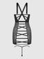 KIKI LACE STRAPPY & BACKLESS CHEMISE & G-STRING SET