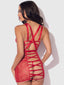 KIKI LACE STRAPPY & BACKLESS CHEMISE & G-STRING SET