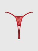 KIKI LACE CROTCHLESS & SIDE SLIDER THONG