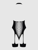HALTER NECK & GARTERED TEDDY BODYSTOCKING