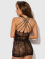 CRISS CROSS STRAPPY BODYSTOCKING DRESS