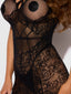 CRISS CROSS STRAPPY BODYSTOCKING DRESS