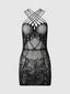 CRISS CROSS STRAPPY BODYSTOCKING DRESS