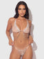 RHINESTONE NET HALTER WITH OPENABLE FRONT