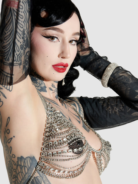 RHINESTONE MULTI STONE BRA