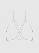 RHINESTONE X-CROSSED BUSTIER