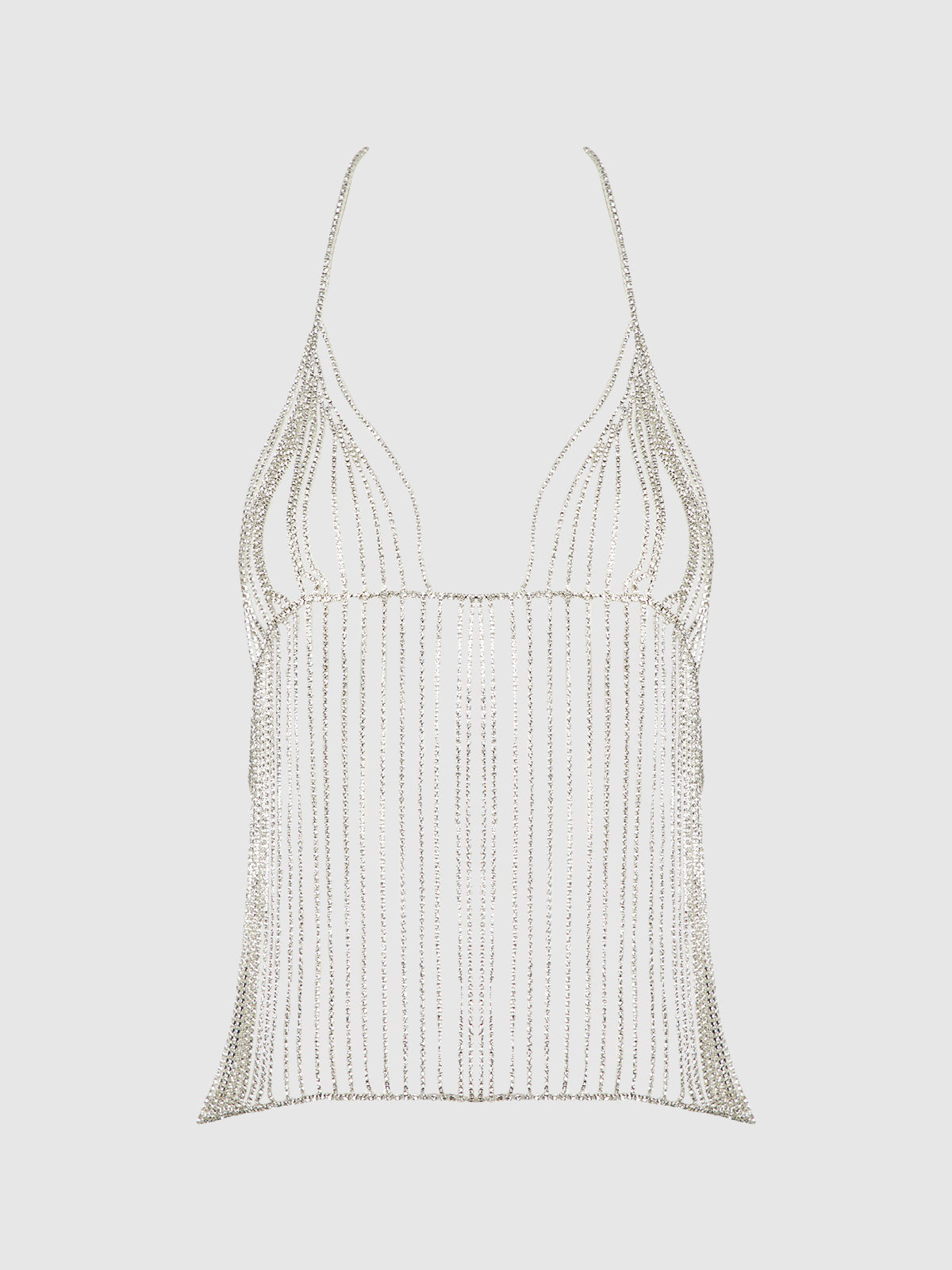 RHINESTONE PLUNGE CAMI