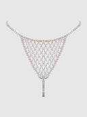 CHAINMAIL RHINESTONE THONG