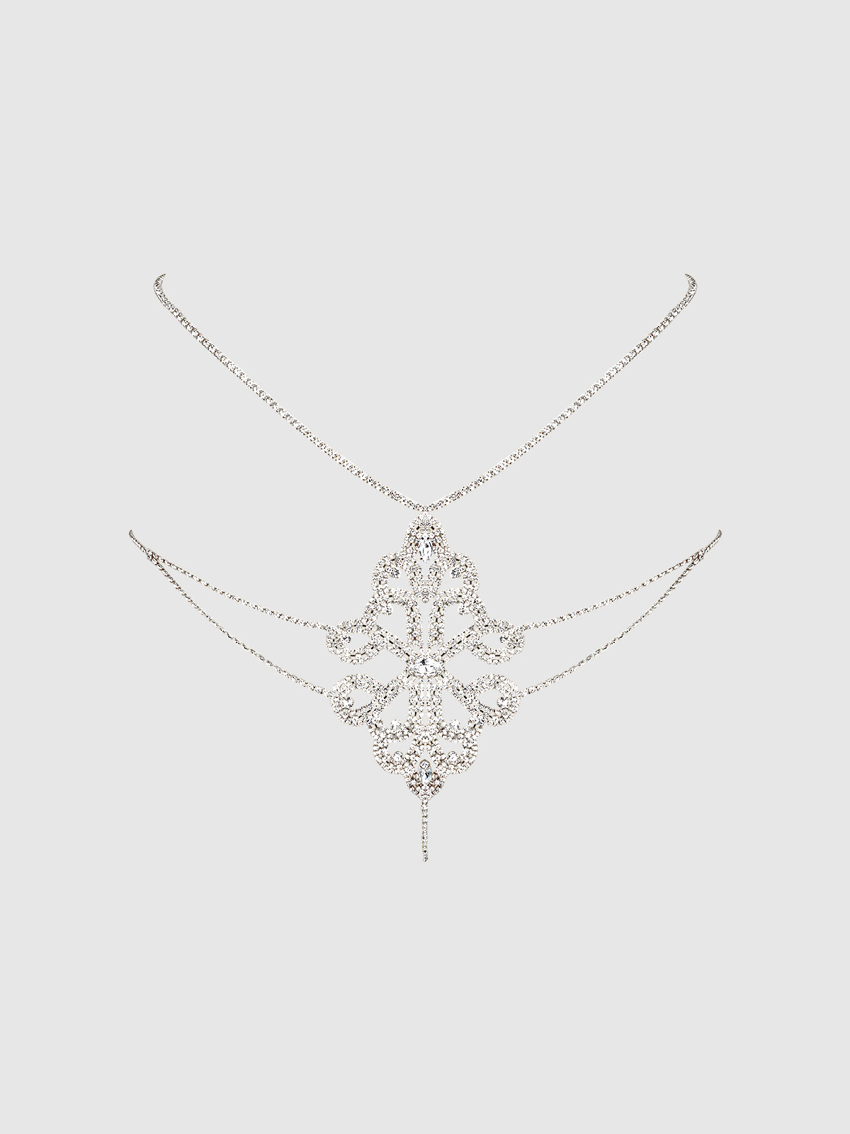 RHINESTONE SWIRL KNOT PANTY