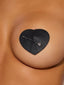LEATHER-LIKE HEART & ARROW PIERCED PASTIES