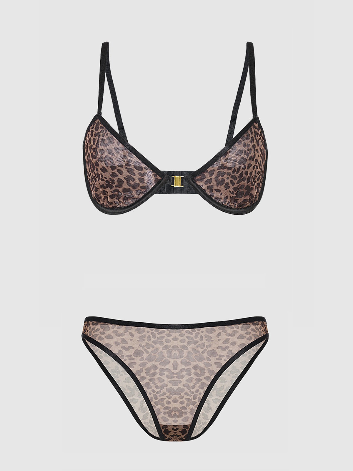 CHANTAL MESH UNLINED BRA & HIPSTER SET