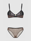 CHANTAL MESH UNLINED BRA & HIPSTER SET