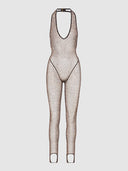 CHANTAL LEOPARD MESH CATSUIT