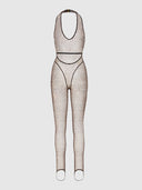CHANTAL LEOPARD MESH CATSUIT
