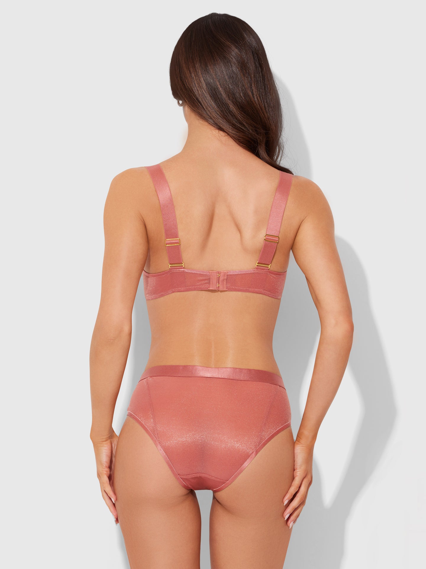 YVONE UNLINED CUTOUT MESH BRA & HIPSTER
