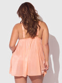 YVONE SHIMMER MESH BABYDOLL & G-STRING SET