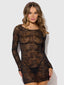 YVONE LACE LONG SLEEVE CHEMISE DRESS & G-STRING
